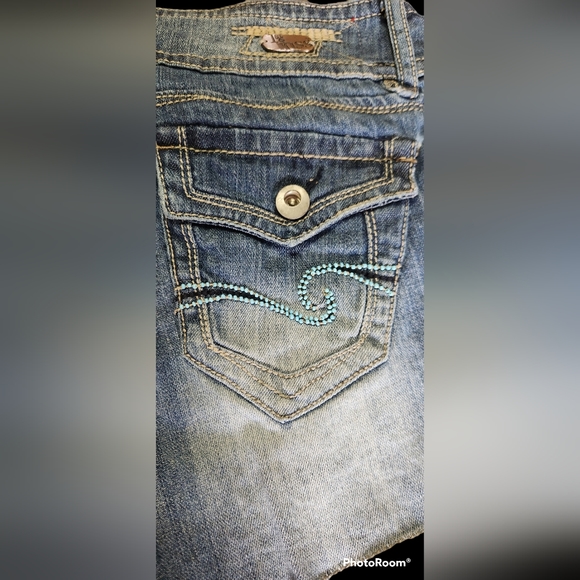 Vintage Y2K 1st Kiss Jean Shorts, sz 10 - Picture 4 of 5